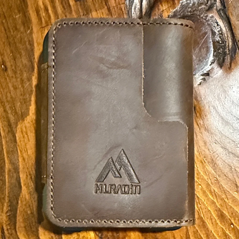 Muradin Dark Brown Leather Card Holder